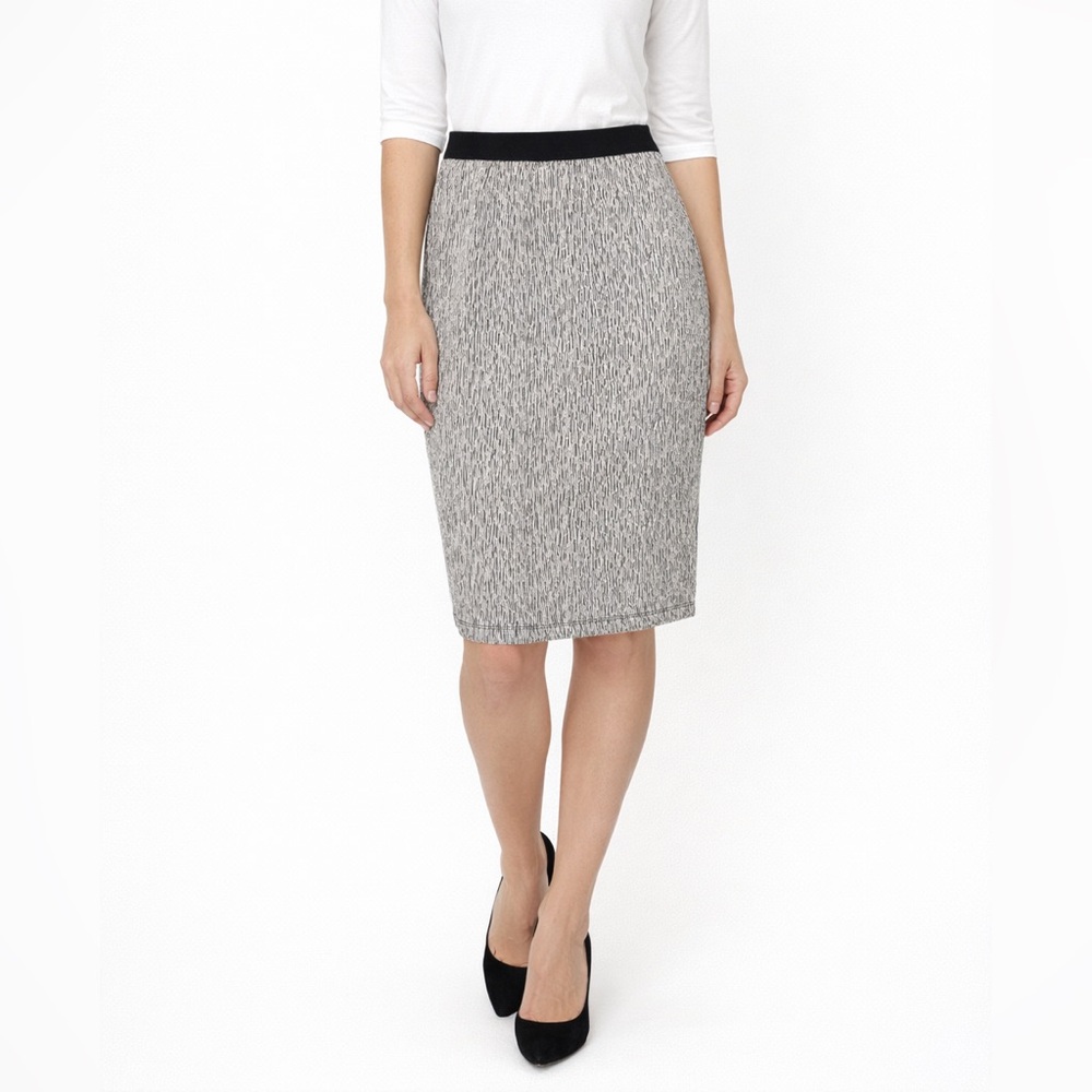 Gilli Black and White Pencil Skirt
